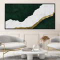 Emerald Layer Canvas Art Clock Canvas