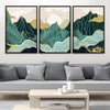 Emerald Mountains Canvas Art Clock Canvas