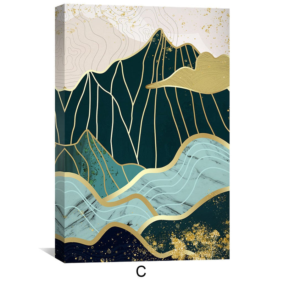 Emerald Mountains Canvas Art Clock Canvas