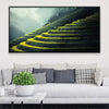 Emerald Staircase Canvas Art Clock Canvas