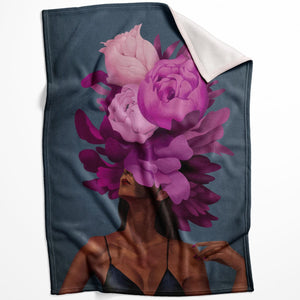 Empowered Woman C Blanket Blanket 75 x 100cm Clock Canvas
