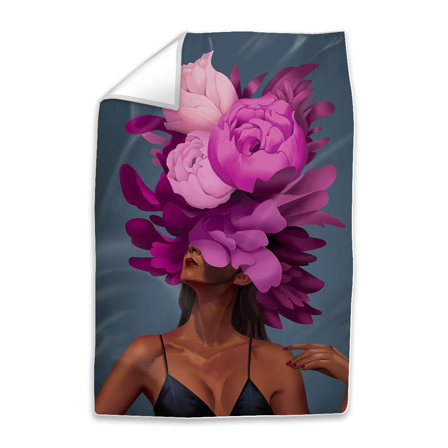 Empowered Woman C Easy Build Frame Art Fabric Print Only / 24 x 36in Clock Canvas