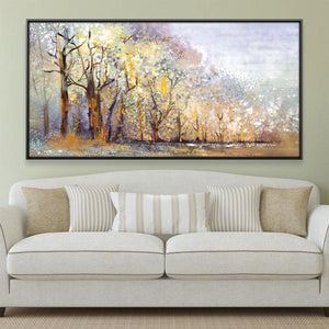 Enchanted Hazed Forest Canvas Art 20 x 10in / Canvas Clock Canvas