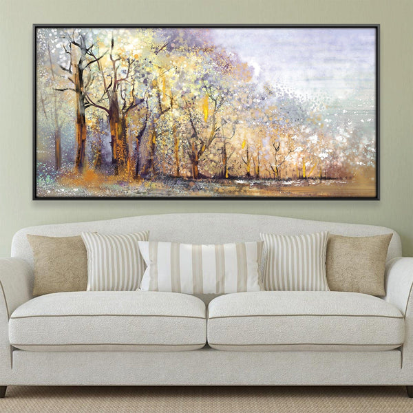 Enchanted Hazed Forest Canvas Art 20 x 10in / Canvas Clock Canvas