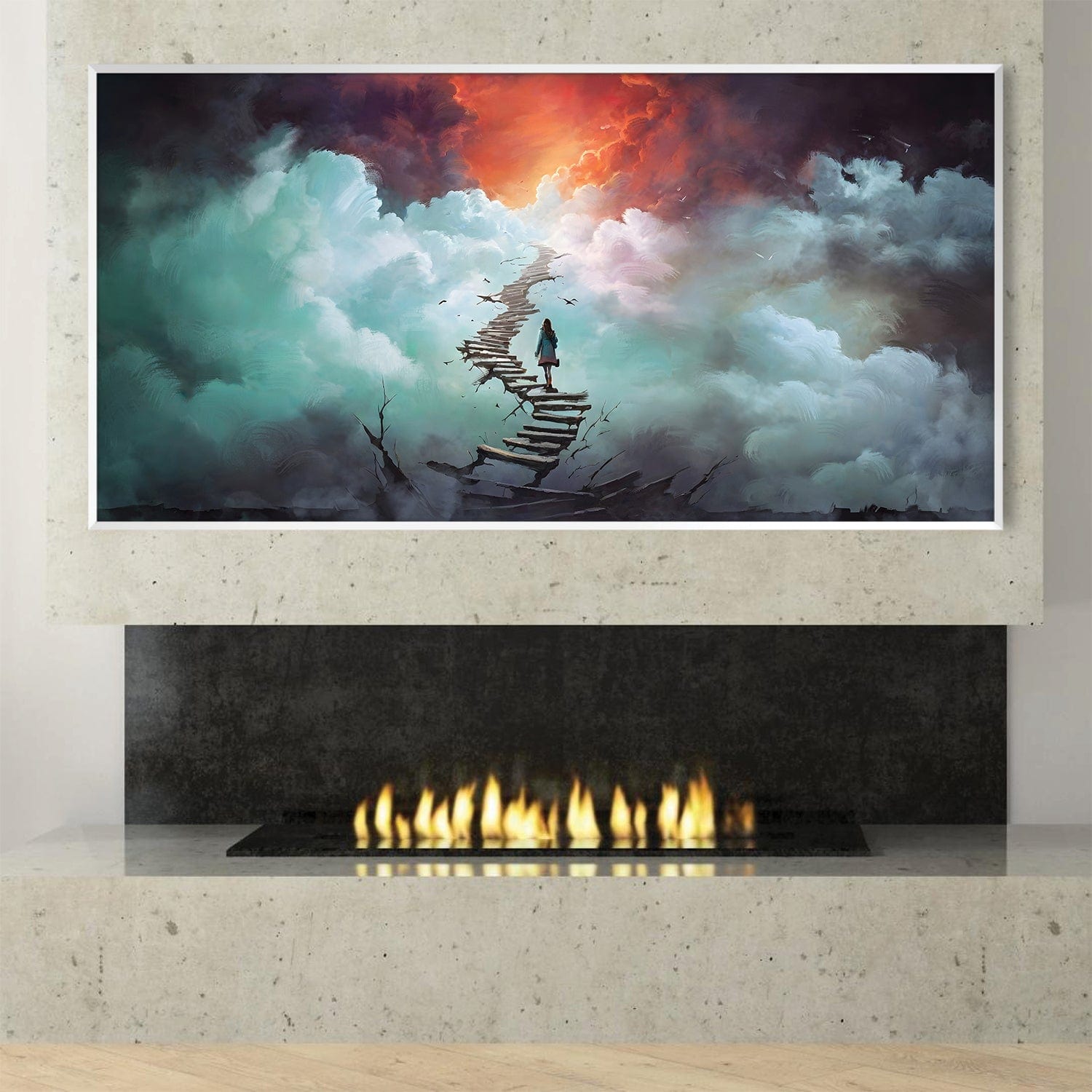 Eternal Path Canvas Art Clock Canvas