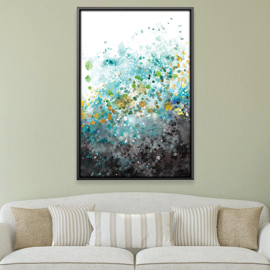 Ethereal Splot Canvas Art Clock Canvas