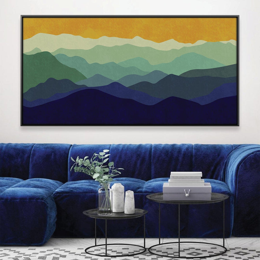 Euphoria Horizon Canvas Art Clock Canvas