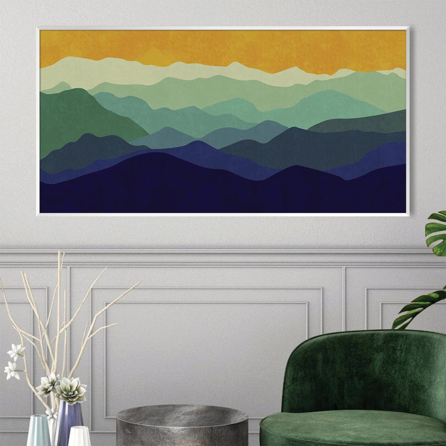 Euphoria Horizon Canvas Art Clock Canvas