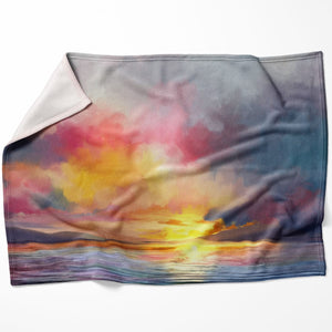 Euphoric Horizon Blanket Blanket 75 x 100cm Clock Canvas