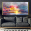 Euphoric Horizon Canvas Art Clock Canvas