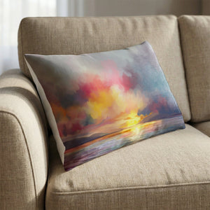 Euphoric Horizon Cushion Cushion 13 x 19in Clock Canvas