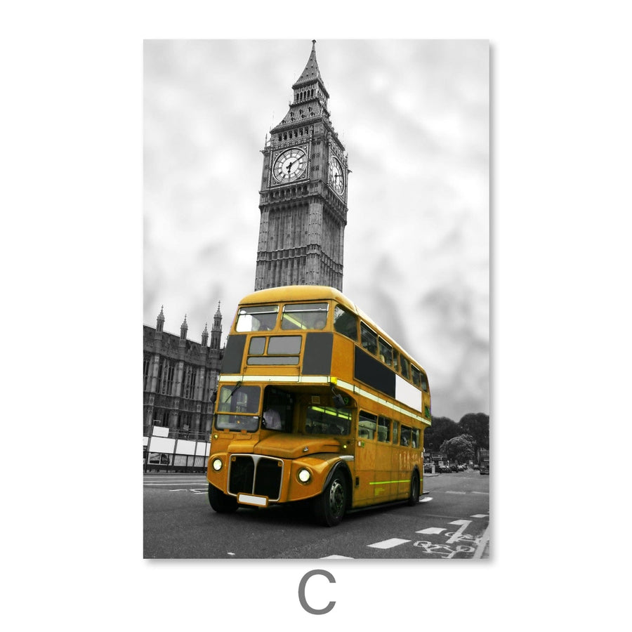 Europe Splash Canvas Art Clock Canvas