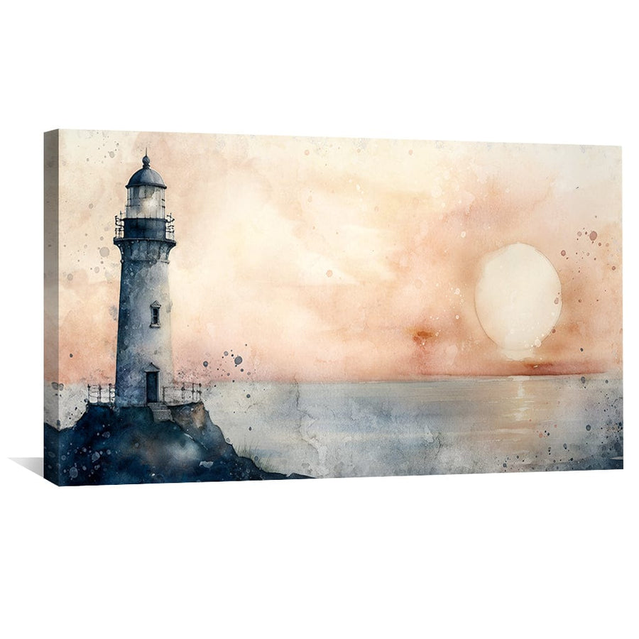 Evening Beacon Canvas Art Clock Canvas