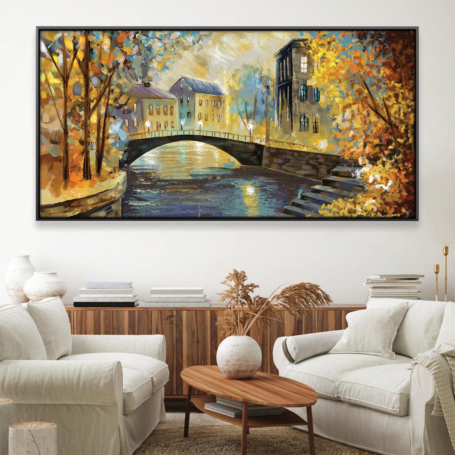 Evening by the Canal Canvas product thumbnail