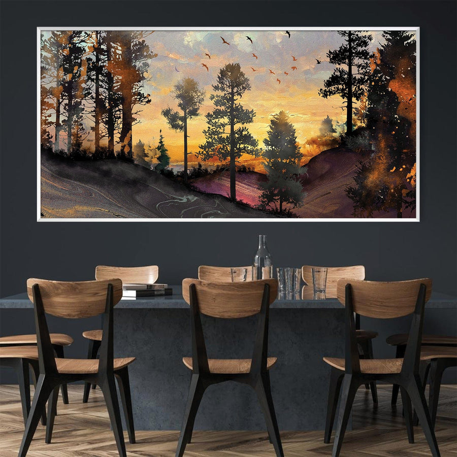 Evening Echo Canvas Art Clock Canvas