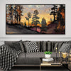 Evening Echo Canvas Art Clock Canvas