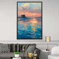 Evening’s Quiet Mirror Canvas Art 12 x 18in / Canvas Clock Canvas