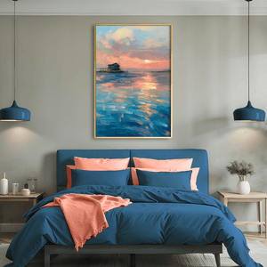 Evening’s Quiet Mirror Canvas Art Clock Canvas