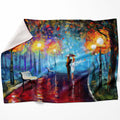 Evening Walks Blanket Blanket 75 x 100cm Clock Canvas