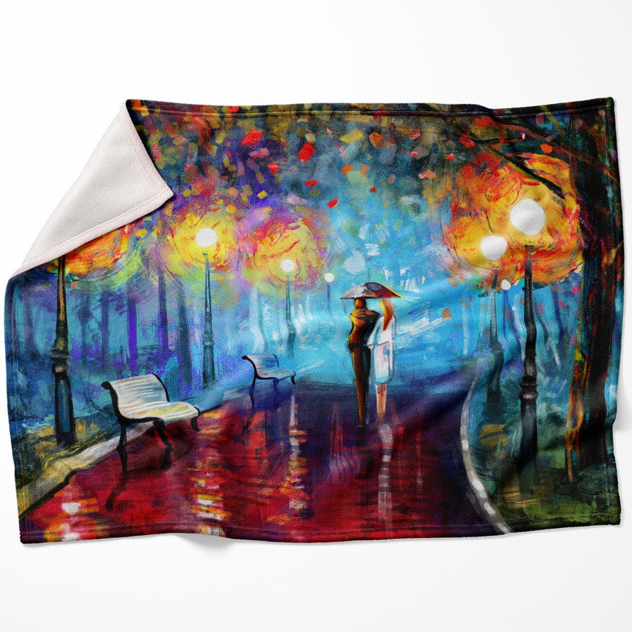 Evening Walks Blanket Blanket 75 x 100cm Clock Canvas