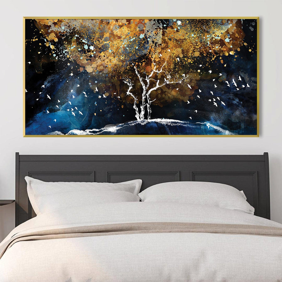 Evolving Cedar Canvas Art Clock Canvas