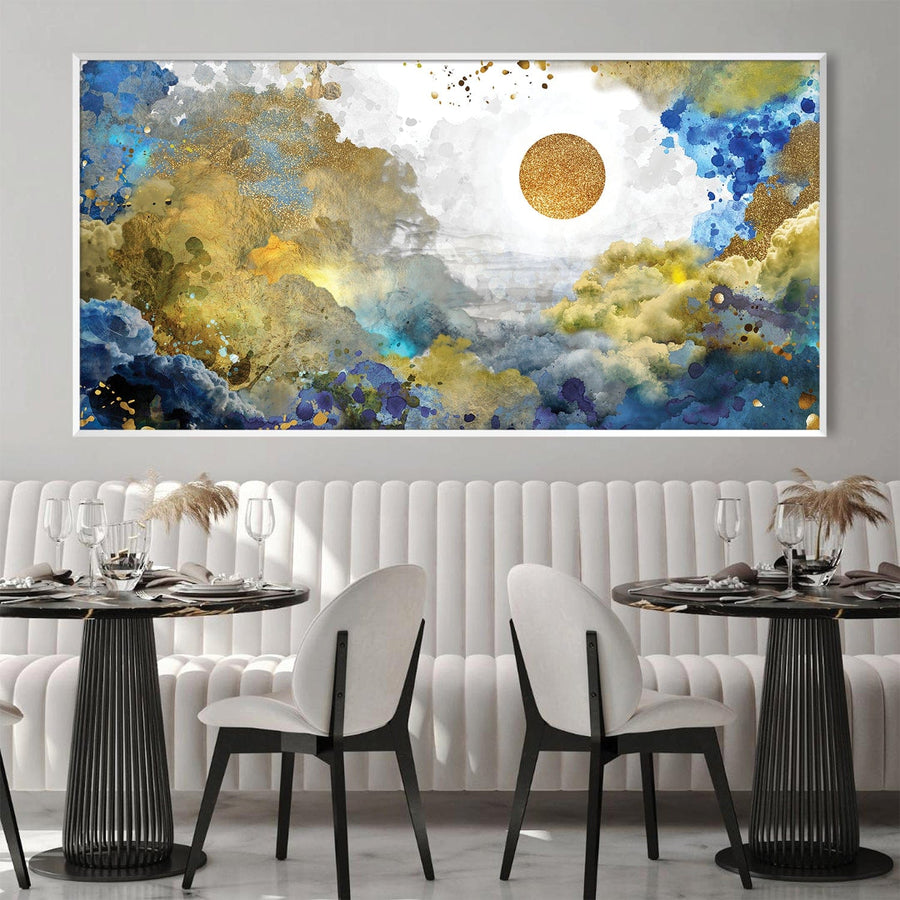 Eye of the Sun Canvas Art Clock Canvas