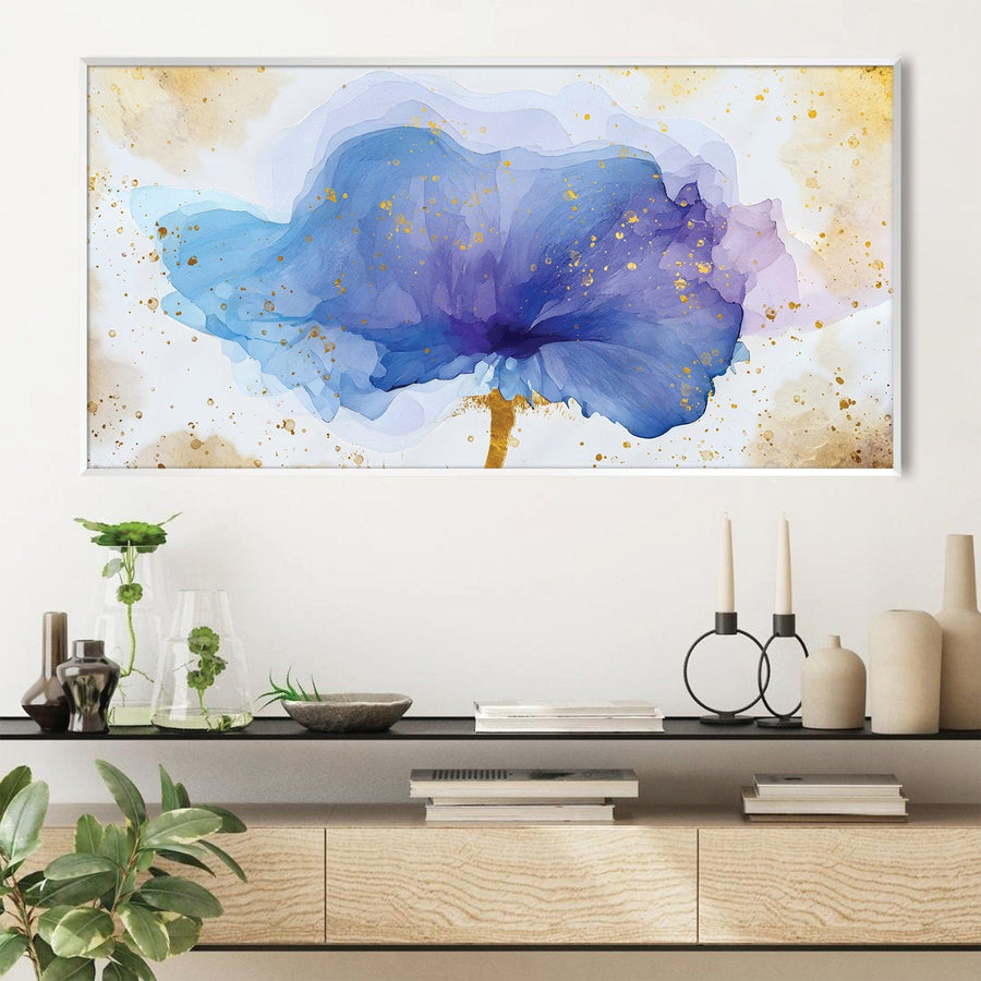 Faded Bloom Canvas Art Clock Canvas