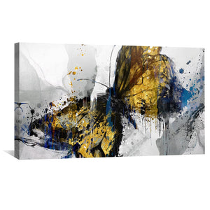 Faded Butterfly Canvas Art Clock Canvas