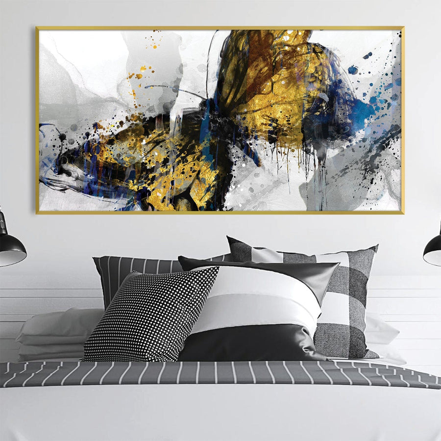 Faded Butterfly Canvas Art Clock Canvas