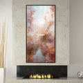 Faded Paths Canvas Art Clock Canvas