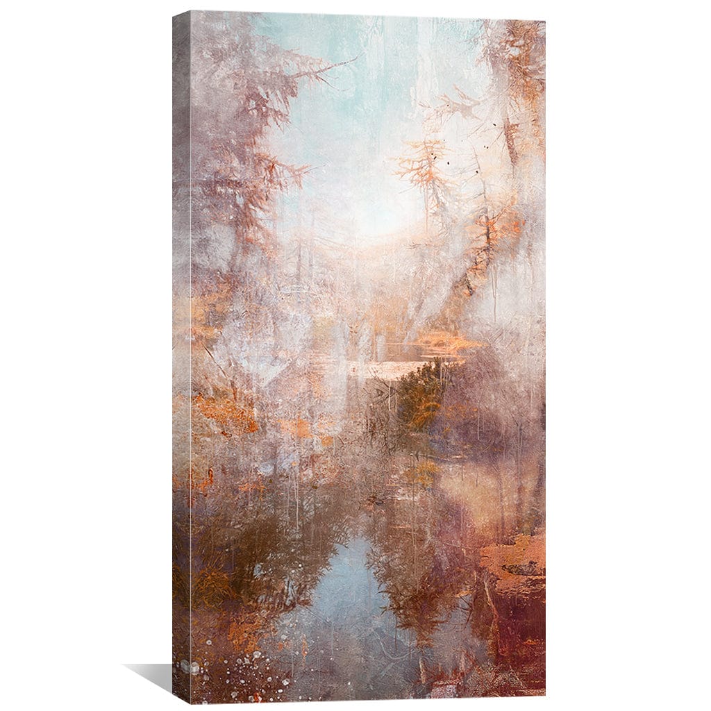 Faded Paths Canvas Art Clock Canvas