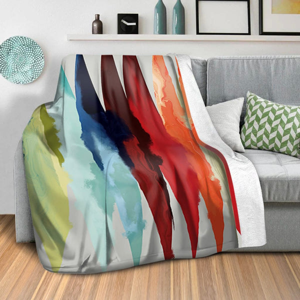 Faded Surf Blanket Blanket Clock Canvas