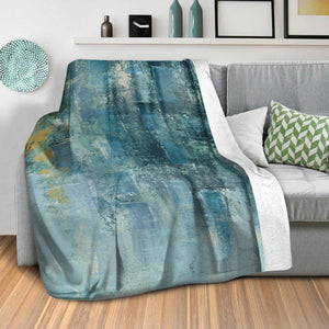 Fading Abstracts Blanket Blanket Clock Canvas