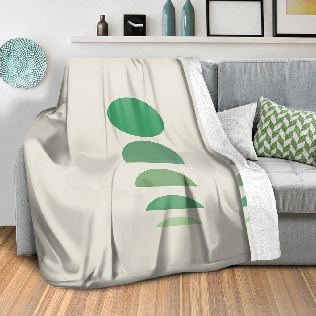 Fading Shades-B Blanket Blanket Clock Canvas
