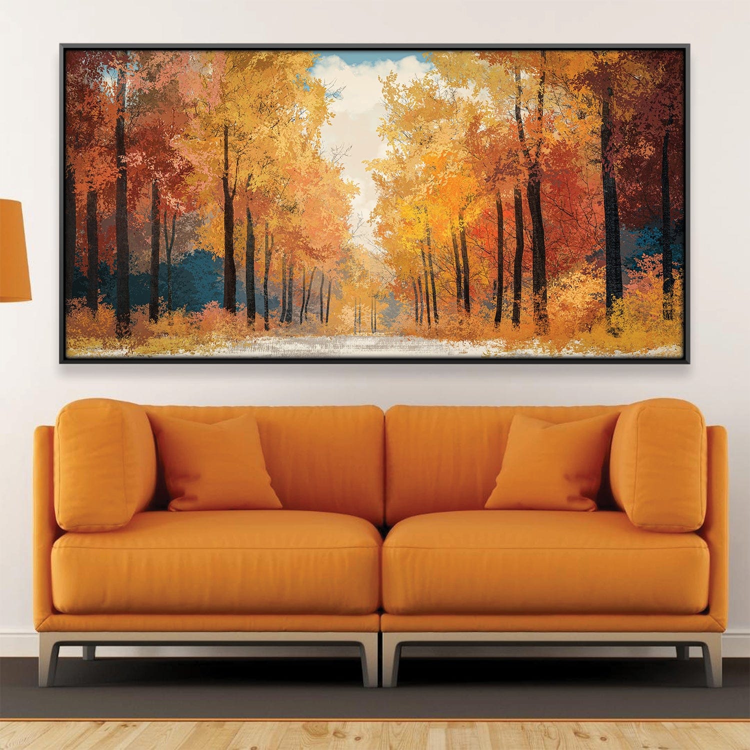 Fall's Painted Road Canvas product thumbnail