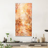 Fall Trail Canvas Art Clock Canvas