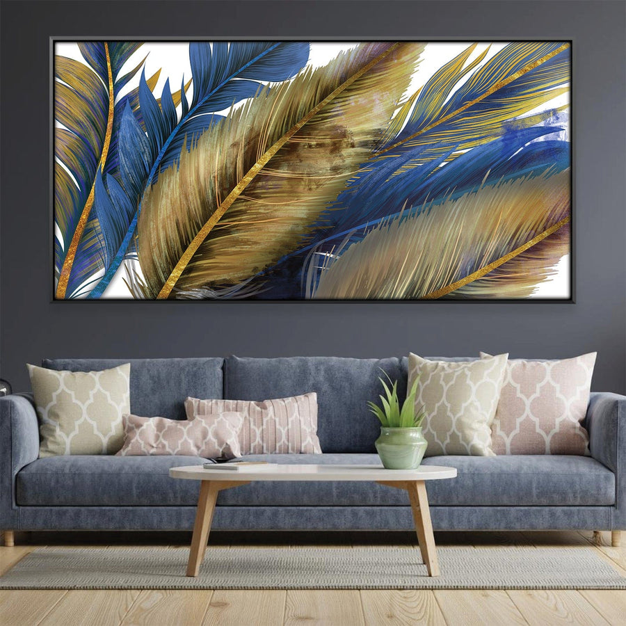 Feathered Dance Canvas Art Clock Canvas