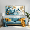 Feathered Harmony Canvas Art Clock Canvas