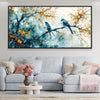 Feathered Harmony Canvas Art Clock Canvas