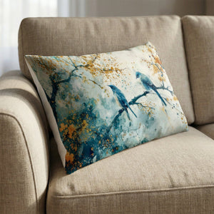 Feathered Harmony Cushion Cushion 13 x 19in Clock Canvas