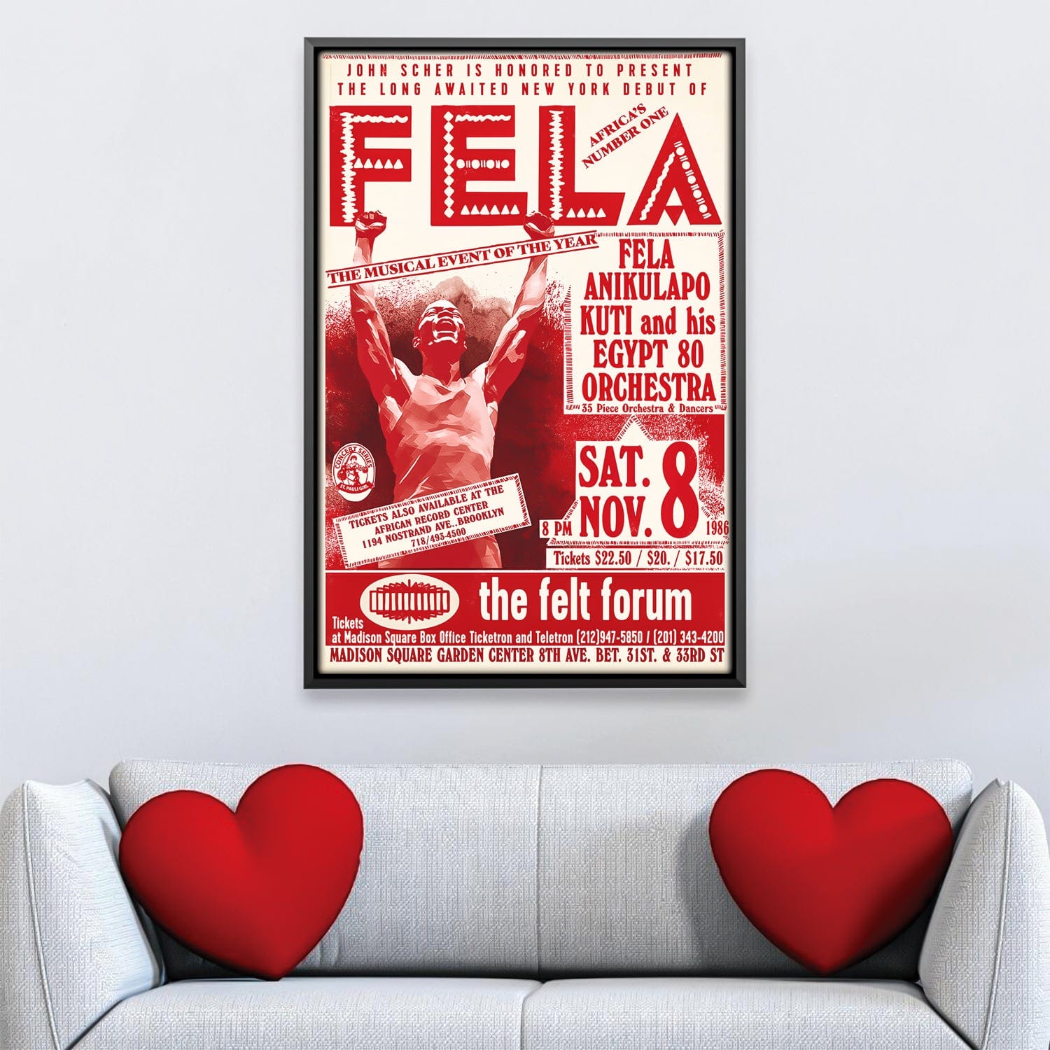 Fela Kuti New York Canvas product thumbnail