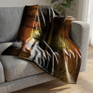 Fireline Horizon Blanket Blanket Clock Canvas