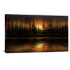 Fireline Horizon Canvas Art Clock Canvas