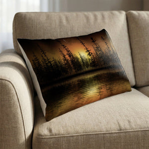Fireline Horizon Cushion Cushion 13 x 19in Clock Canvas