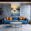 Fisherman’s Dusk Canvas Art Clock Canvas