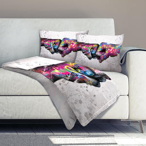 Fist Bump Dream Home Bundle Bundle 2 Cushions & 1 Blanket Clock Canvas