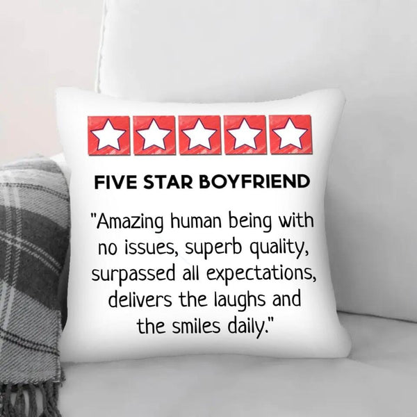 Five Star Love Cushion Customizer Square Cushion / Polyester Linen / 45 x 45cm Clock Canvas