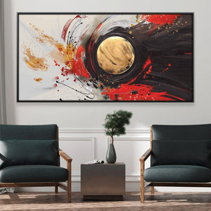 Flare of Creation Canvas Art 20 x 10in / Canvas Clock Canvas