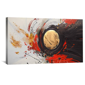 Flare of Creation Canvas Art Clock Canvas