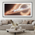 Flaring Disk Black Hole Canvas Art 20 x 10in / Canvas Clock Canvas